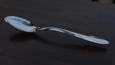 Real_silverware_spoon Stock Photos