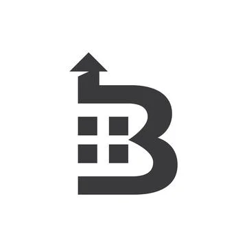 Realestate property with initial Illustration