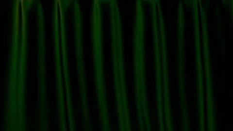 Realisic curtain opens. Stock Footage 155527422