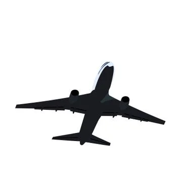 Realisic illustration airplane Stock Illustration