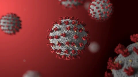 Realistic 3D Animation Of Coronavirus Cell 2019-nCoV COVID-19 스톡 동영상 128490842