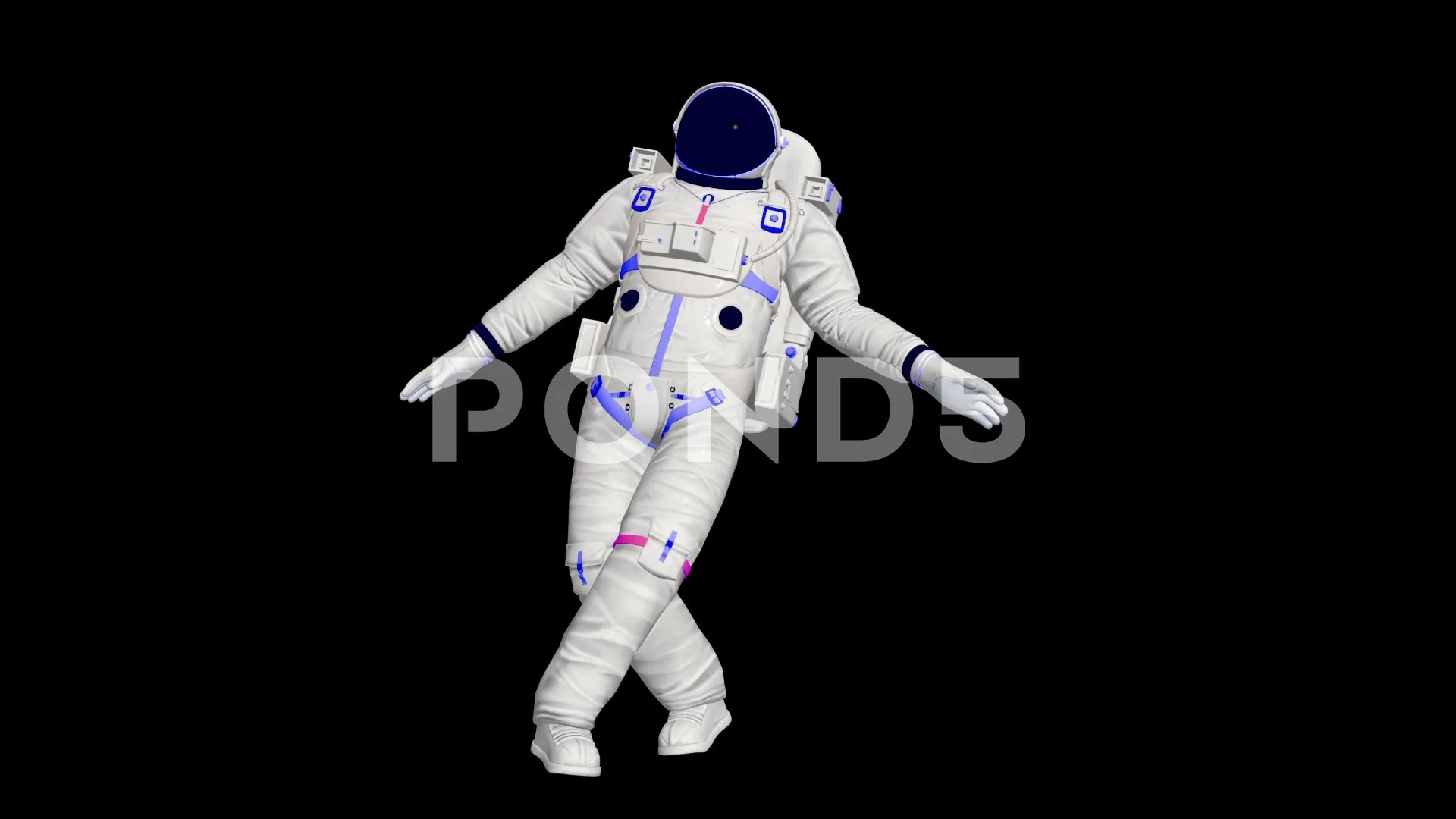 Realistic 3D animation of dancing astron... | Stock Video | Pond5