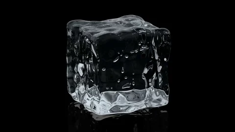 Realistic 3D animation of the ice cube o... | Stock Video | Pond5