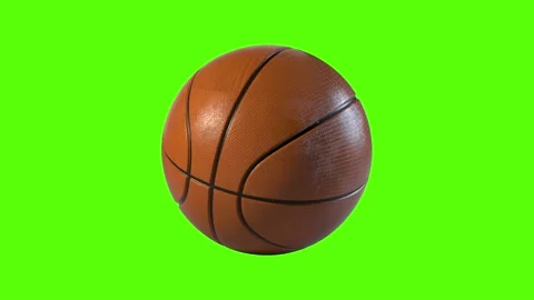 Realistic 3D Basketball rolling from a side perspective Stock Footage 157804059