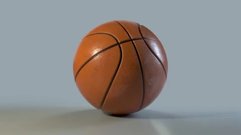 Realistic 3D Basketball rolling from a side perspective Видео 157804112
