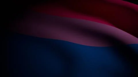 Realistic 3D Bisexual Pride Flag render. Stock Photos