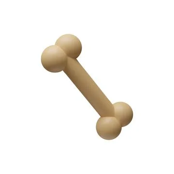 Realistic 3d bone Stock Illustration