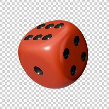 Realistic 3d Dice stock image Stock Illustration