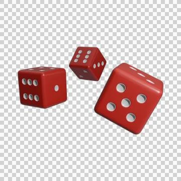 Realistic 3d Dice stock image Stock Illustration