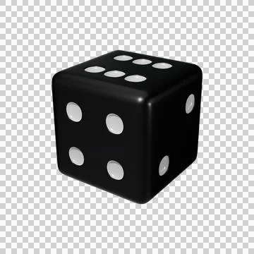 Realistic 3d Dice stock image Stock Illustration