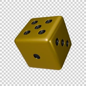 Realistic 3d Dice stock image Stock Illustration