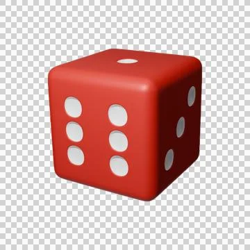 Realistic 3d Dice stock image Stock Illustration