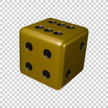 Realistic 3d Dice stock image Stock Illustration