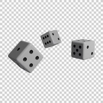 Realistic 3d Dice stock image Stock Illustration