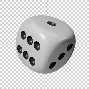 Realistic 3d Dice stock image Stock Illustration