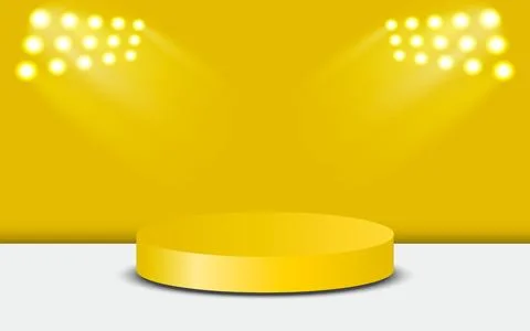 Realistic 3D empty podium with background. Can be used for product presenta.. Stock Illustration