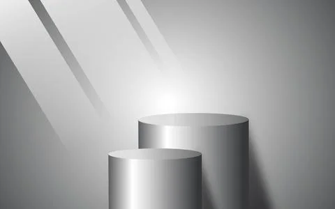 Realistic 3D empty podium with background. Can be used for product presenta.. Stock Illustration