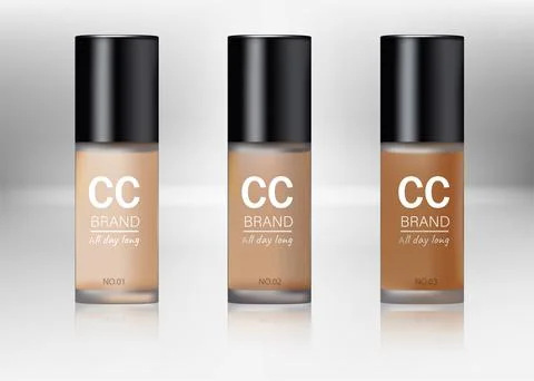 Realistic 3d Empty Template Bb Cream Package Set. Stock Illustration