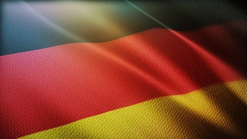 Realistic 3D Flag of Germany Stock Footage 113694475