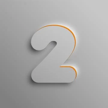 Realistic 3D font, vector. Stock Illustration