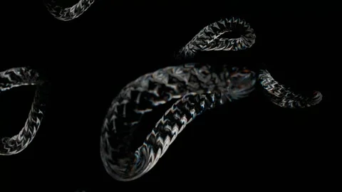 Realistic 3D Glass Object Refraction 4K Seamless Loop Video stock 341994263
