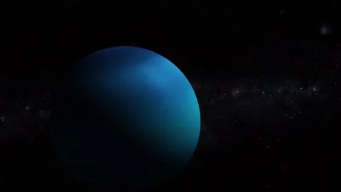 Realistic 3d Neptune planet view star space Stock Footage 221907396