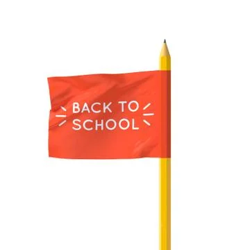 Realistic 3D poster flag Stock Illustration