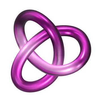 Realistic 3d render metallic color gradient geometric shapes objects elements Stock Illustration