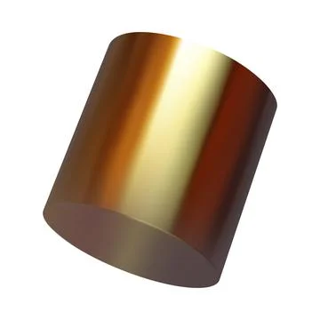 Realistic 3d render metallic color gradient geometric shapes objects elements Stock Illustration