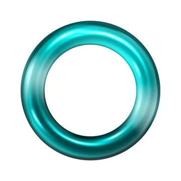 Realistic 3d render metallic color gradient geometric shapes objects elements Illustrazione stock