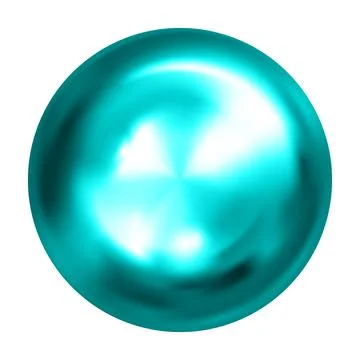 Realistic 3d render metallic color gradient geometric shapes objects elements Stock Illustration