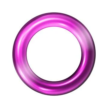 Realistic 3d render metallic color gradient geometric shapes objects elements Stock Illustration