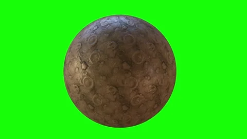 Realistic 3D Render Of The Moon Surface With Craters In Deep Space Stars Video stock 332987001