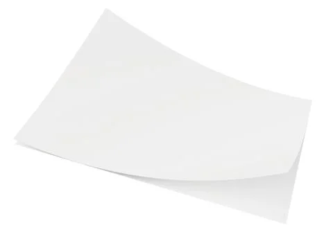 Realistic 3D rendering of blank white sheets paper Stock-Illustration