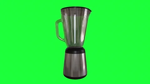 Realistic 3D rendering of a blender on a green background 스톡 동영상 285059935