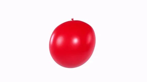 Realistic 3D rendering of a bright red apple on a plain background Stock Footage 287986078