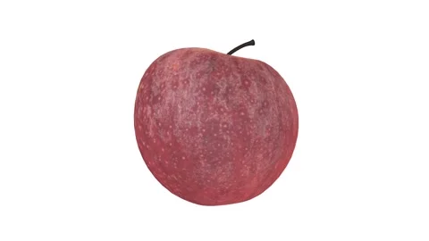 Realistic 3D rendering of a fresh apple on a plain background Stock-Footage 285671072