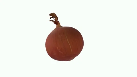 Realistic 3D rendering of a fresh onion for culinary visualization Stock Footage 303859768