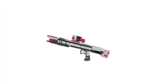 Realistic 3D rendering of a futuristic laser rifle model Stock Footage 284220497