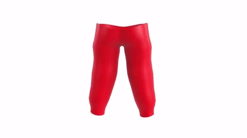 Realistic 3D rendering of red trousers displayed in studio setting Stock-Footage 285924770