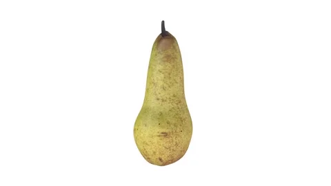 Realistic 3D rendering of a ripe pear against a simple background Stock-Footage 285924704