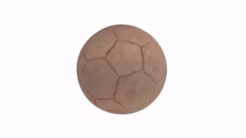 Realistic 3D rendering of a soccer ball with detailed texture and design Stock Footage 297584430