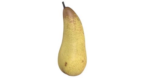 Realistic 3D rendering of a yellow pear on a plain background Stock-Footage 285924691
