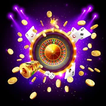 Realistic 3d roulette Stock Illustration