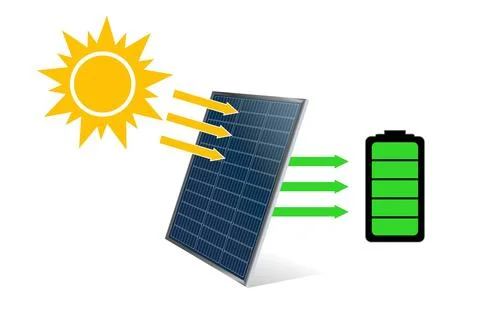 Realistic 3D solar panel energy photovoltaic module on transparent background Stock Illustration