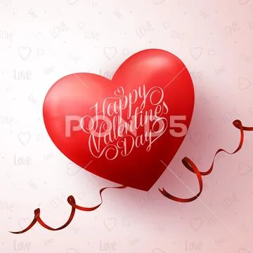 Valentines background with red hearts Royalty Free Vector