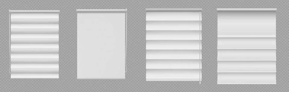 Realistic 3d window blinds isolated on background Stock Illustration
