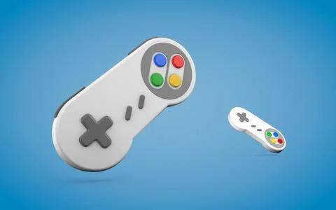 Realistic 3d wireless pamepad Stock Illustration