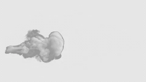 Realistic 8 Smoke VFX Elements Pack Collection with Dense Puffs, Rolling Plumes Stock Footage 345363773