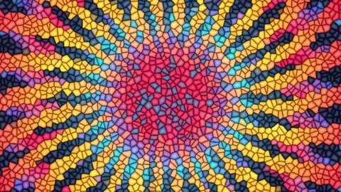 Realistic abstract looping animation of the moving fancy textured shining  Stock Footage 336707804